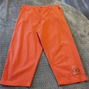 jane ashley 100% Cotton Pull On Capri Pants XL